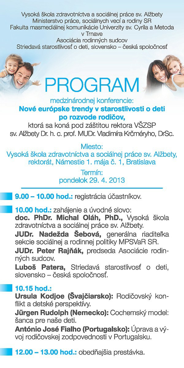 Program konferencie 1. strana